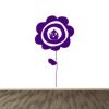 Vinilo decorativo flor y ave