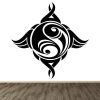 Vinilo Yin yang en tribal