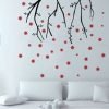 vinilos adhesivos decorativos con flores cayendo