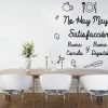 Vinilo adhesivo decorativo con frases de cocina