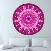 adhesivos de mandalas rosadas para habitaciones y salas