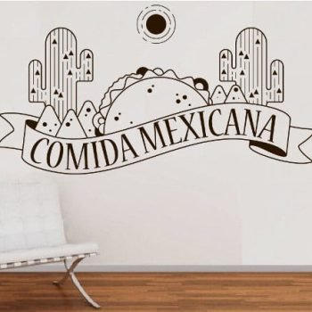 vinilo decorativo comida mexicana