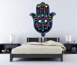 vinilo decorativo mano de fátima negra