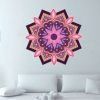 vinilo decorativo mandala de puntas rosa