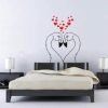 vinilo decorativo flamingo enamorados
