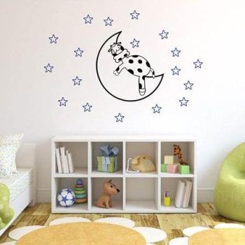 vinilo decorativo vaca noctuna