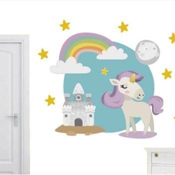 vinilo decorativo unicornio fantasía