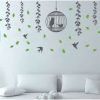 vinilo adhesivos decorativos para pared ramas y colibrí normal