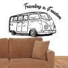 vinilo decorativo furgoneta traveling is freedom