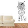 vinilo decorativo buho y atrapasueños tribal