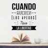 vinilo deocrativo frase de cuando mueren los apegos