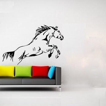 vinilo decorativo caballo saltando