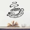 vinilo decorativo taza de café arabesco