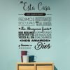 vinilo decorativo frase de la casa moderna
