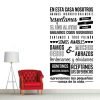 Vinilo Decorativo En Esta Casa Respetamos - Frases decorativas