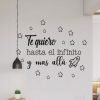 Vinilo Decorativo te quiero hasta el infinito