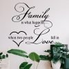 Vinilo adhesivo decorativo family love, frases para sala Creando vinilos