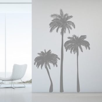 vinilos decorativos medellín, adehsivos para pared palmeras calm