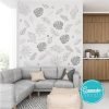 vinilo adhesivo decorativo textura de hojitas salvajes para salas