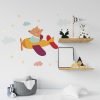 vinilo adhesivo decorativo fox plane con instalación en medellin