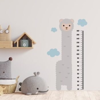 vinilo adhesivo decorativo creando vinilos de alpaca o llama infantil para tomar estatura