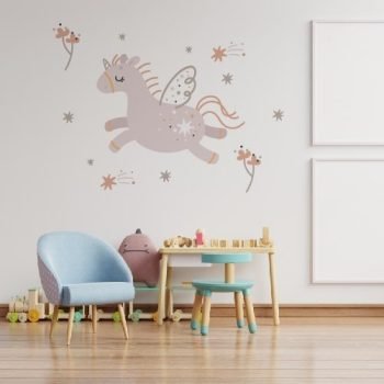 vinilo decorativo unicornio pastel