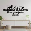 vinilo decorativo el rey león, hakuna matata