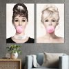 cuadro decorativo díptico chicle famosas