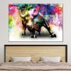 cuadro decorativo bulls color