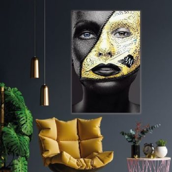 cuadro decorativo gold