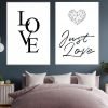 cuadro decorativo frase just love