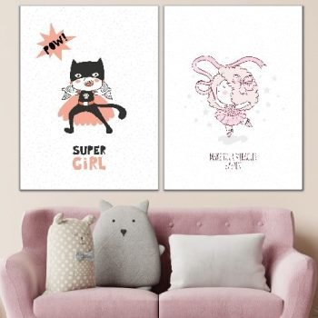 cuadro decorativo infantil niña just love