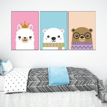 cuadro decorativo animalitos tierno
