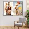cuadro decorativo díptico pinup