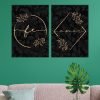 cuadros decorativos díptico fe y amor