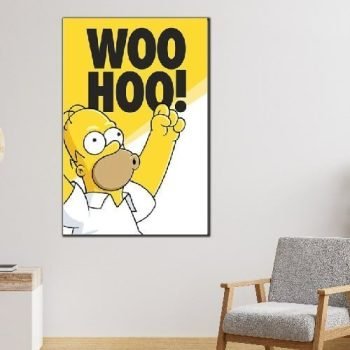 cuadro decorativo homero feliz