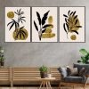 cuadros decorativos trípticos ramas black y gold lienzo y retablos