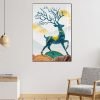 cuadro decorativo reno turquesa