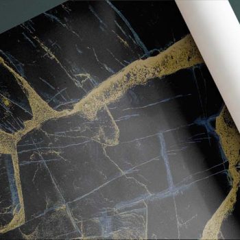Vinilo Decorativo Tipo Mármol Negro