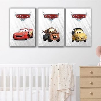 Cuadros Decorativos Tríptico Cars