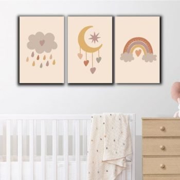 Cuadros Decorativos Tríptico Boho