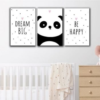Cuadros Decorativos Panda Be Happy