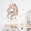 vinilo decorativo princesa y unicornio