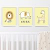 cuadritos decorativos animalitos salvajes ilustrados