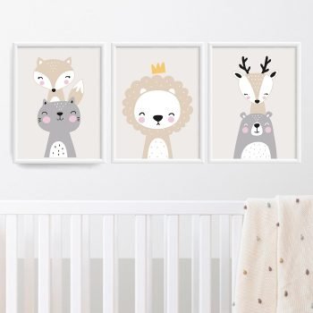 cuadritos decorativos animalitos tiernos king