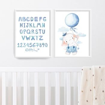 cuadritos decorativos infantiles acuarelas