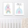 Cuadritos Decorativos infantiles Unicornio MAgic
