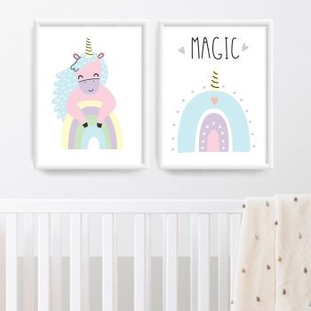 Cuadritos Decorativos infantiles Unicornio MAgic