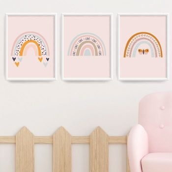 cuadritos infantiles arcoiris