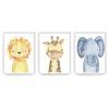 cuadritos infantiles con marco animales jungle